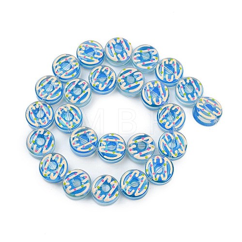 UV Plating Handmade Lampwork Beads LAMP-R004-03C-1