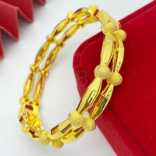 1Pc Brass Alloy Bangles for Women WGEEFE8-13-1