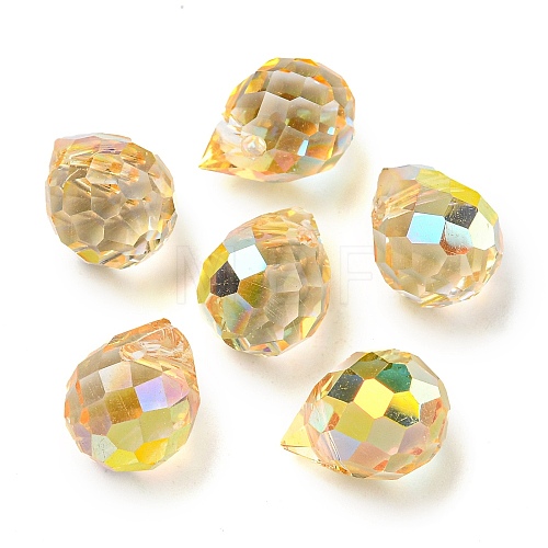 Electroplated Glass Beads EGLA-K062-01A-HP03-1