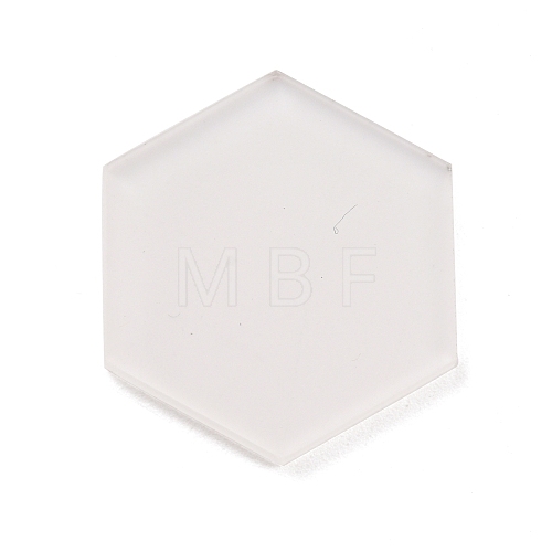 Hexagon Acrylic Display Base DIY-WH0322-03-1