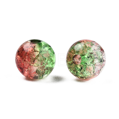 Transparent Crackle Acrylic Beads CACR-N002-13A-1