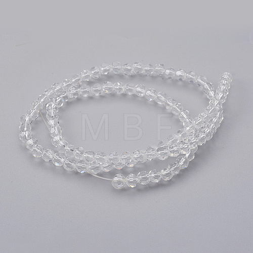 Imitation Austrian Crystal Bead Strands G-M181-4mm-01A-1