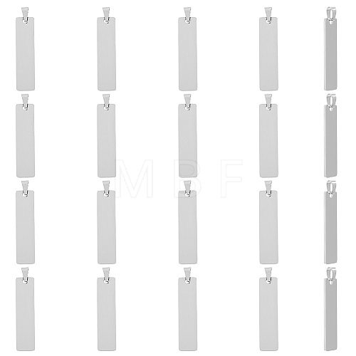 20Pcs 304 Stainless Steel Pendants STAS-DC0012-97-1