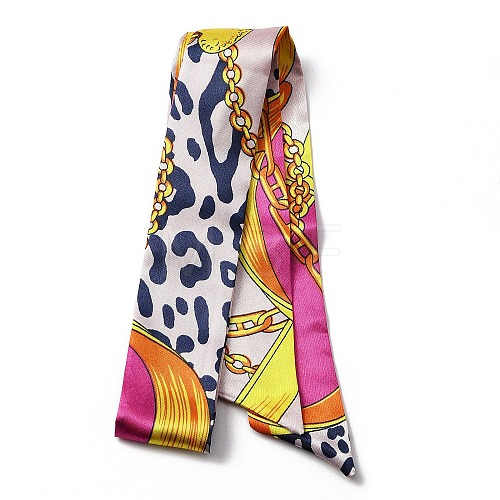 Printed Ribbon Scarf FIND-WH0145-82G-1