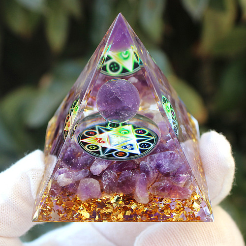 Orgonite Pyramid Resin Energy Generators PW-WG94568-04-1