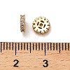 Brass Micro Pave Clear Cubic Zirconia Beads KK-B110-07G-3