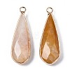 Natural Topaz Jade Pendants G-S359-319F-2