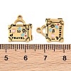 304 Stainless Steel with Enamel Charms SA-CBAA937-10B-G-3