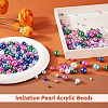 3000Pcs Imitation Pearl Acrylic Beads OACR-TA0001-13-13