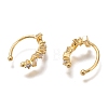 Brass Cuff Earrings ZIRC-Z015-03G-2