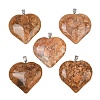 Natural Cherry Blossom Agate Pendants GG-K002-04M-1