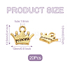 20Pcs 5 Colors Zinc Alloy Charms FIND-CW0001-16-2