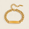 304 Stainless Steel ID Bracelets JU2889-1-2