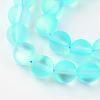 Synthetic Moonstone Beads Strands G-R375-8mm-A04-1