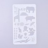 Plastic Reusable Drawing Painting Stencils Templates DIY-G027-G27-2