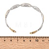 Two Tone 304 Stainless Steel Mariner Chain Cuff Bangles for Women SA-CBA82C8-07GP-5