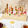 Pine Wood Dessert Display Pedestals ODIS-WH0095-022A-4