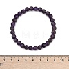 Natural Amethyst Beaded Stretch Bracelets BJEW-D446-B-47-6