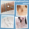 20Pcs 925 Sterling Silver Round Rings STER-BBC0009-64A-S-7
