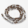 Electroplate Transparent Glass Beads Strands EGLA-A034-T6mm-M20-2