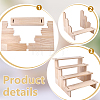 4-Tier Wood Action Figure Storage Display Risers ODIS-WH0038-306A-3
