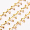 3.28 Feet Handmade Seed Beaded Chains X-AJEW-P061-B03-1