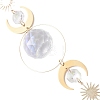 Glass Teardrop Window Hanging Suncatchers X-HJEW-JM04515-01-4