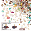 200Pcs Natural Mixed Stone Chrams FIND-HY0001-43-2