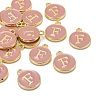 Golden Plated Alloy Enamel Charms LS-ENAM-S118-07F-4