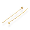 Brass Ball Head Pins X-KK-G331-10-0.6x25-3