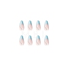 24Pcs 12 Size Teardrop Plastic False Nail Tips MRMJ-PW0001-09-3