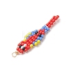 Glass Seed Beaded Pendants PALLOY-MZ01239-01-4