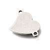201 Stainless Steel Connector Charms STAS-B143-03F-P-2