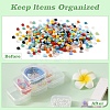 Transparent Plastic Bead Containers CON-YW0001-04-3