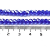 Electroplate Transparent Glass Beads Strands EGLA-A035-T4mm-A21-4