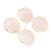 Natural Rose Quartz Pendants X-G-B009-03G-A-1