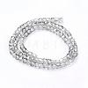 Electroplate Glass Beads Strands EGLA-D018-4x4mm-31-2