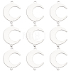 60Pcs 201 Stainless Steel Connector Charms STAS-SC0008-88-1