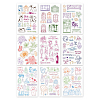 Globleland 9 Sheets 9 Style Dog & Flower & Baby Accessories PVC Plastic Stamps DIY-GL0002-69-1