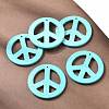 Synthetic Howlite Big Pendants X-TURQ-GP204-1-3