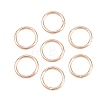 Brass Closed Jump Rings KK-D257-01RG-01-1