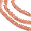Baking Paint Imitation Jade Glass Bead Strands LS-DGLA-A034-J8MM-A34-4