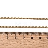 2MM Unisex 304 Stainless Steel Rope Chain Necklaces NJEW-P395-16G-5