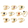 Natural & Synthetic Gemstone Finger Rings RJEW-Q004-05G-6