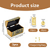 Alloy Pirate Treasure Prop  with Gold Bars Miniature Model DJEW-WH0028-034A-G-2