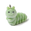 Flocking Opaque Resin Pendants RESI-G123-01J-1