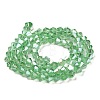 Transparent Electroplate Glass Beads Strands LS-GLAA-F029-3mm-A24-2