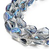 Electroplate Glass Beads Strands EGLA-G037-04A-4