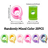 20Pcs UV Plating Opaque Acrylic European Beads OACR-TADJ0001-16Q-3