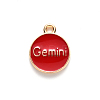 Alloy Enamel Pendants X-ENAM-S124-01A-07I-3